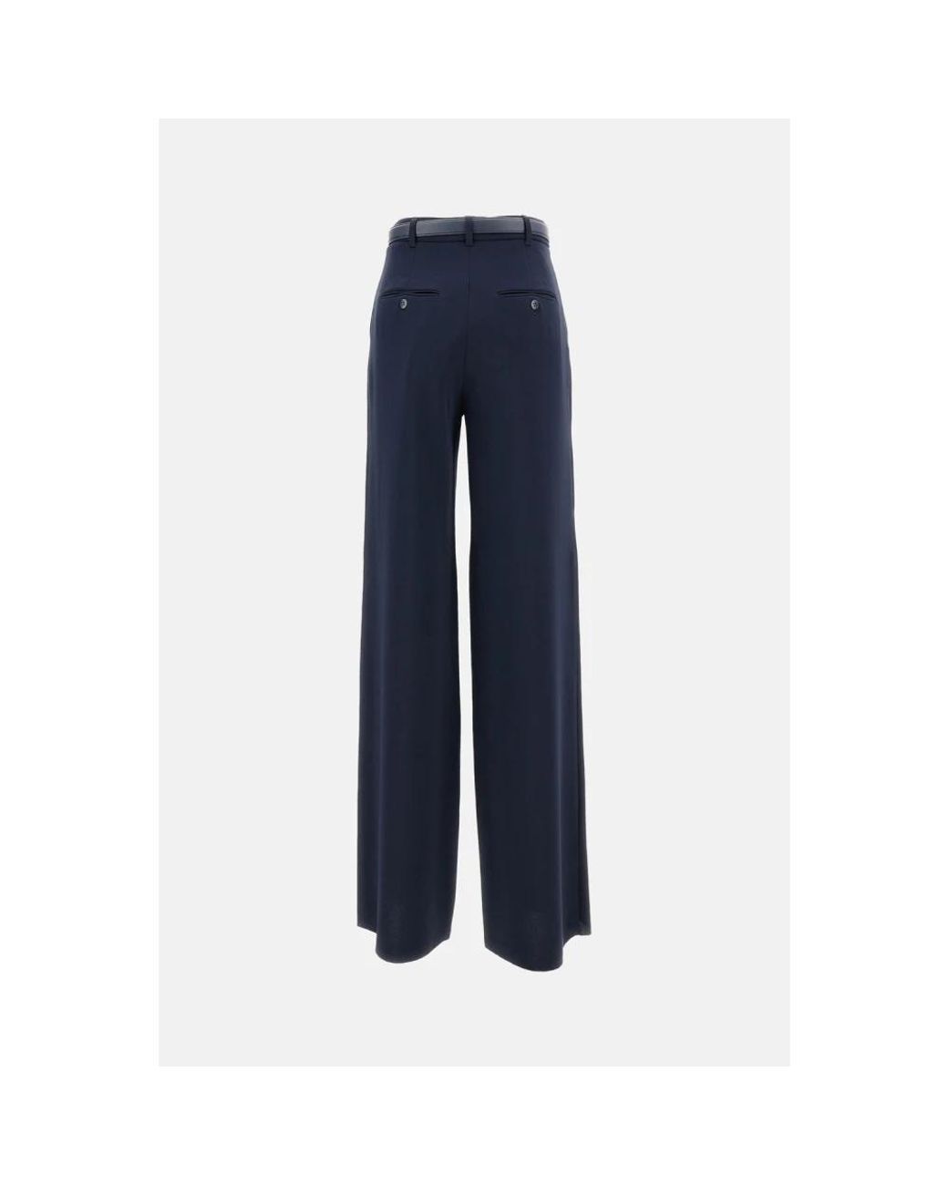 Max Mara Blue Straight Trousers