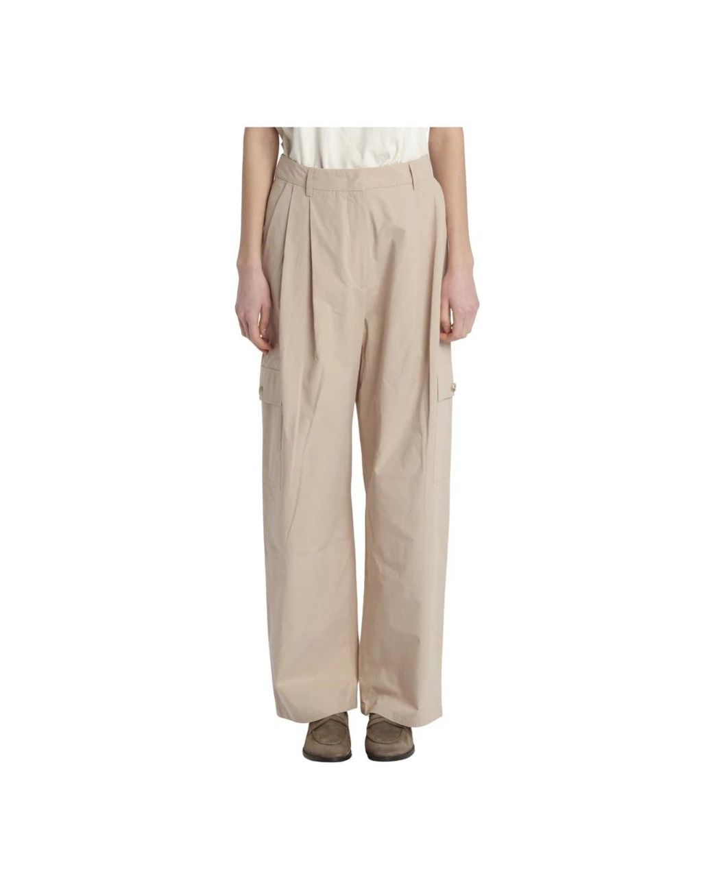Attic And Barn Natural Wide Trousers