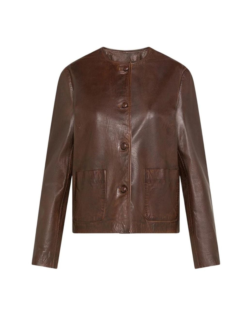 Seventy Brown Leather Jackets