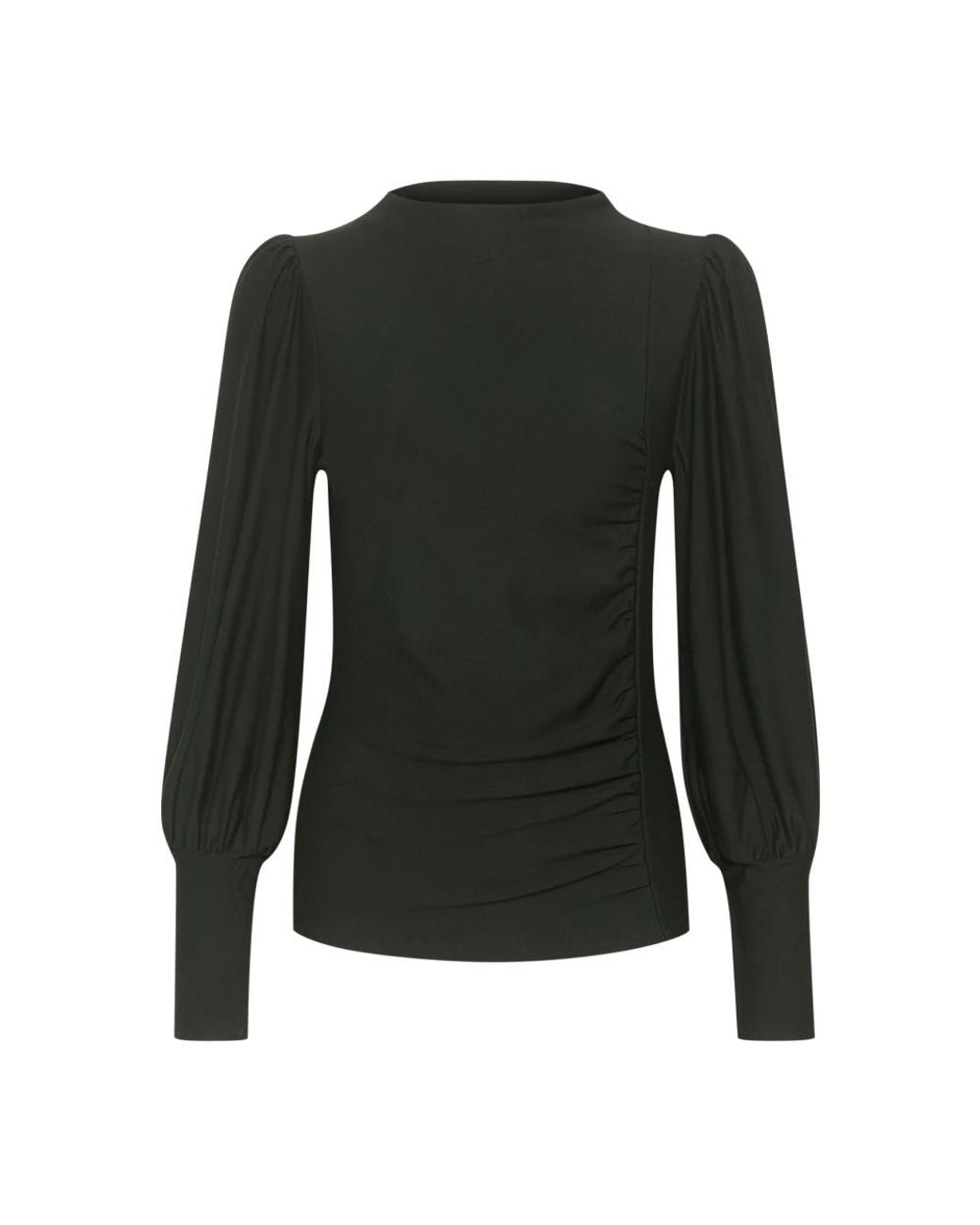 Gestuz Overhemden ,Groen ,Rifa Gz Puff Blouse in het Black