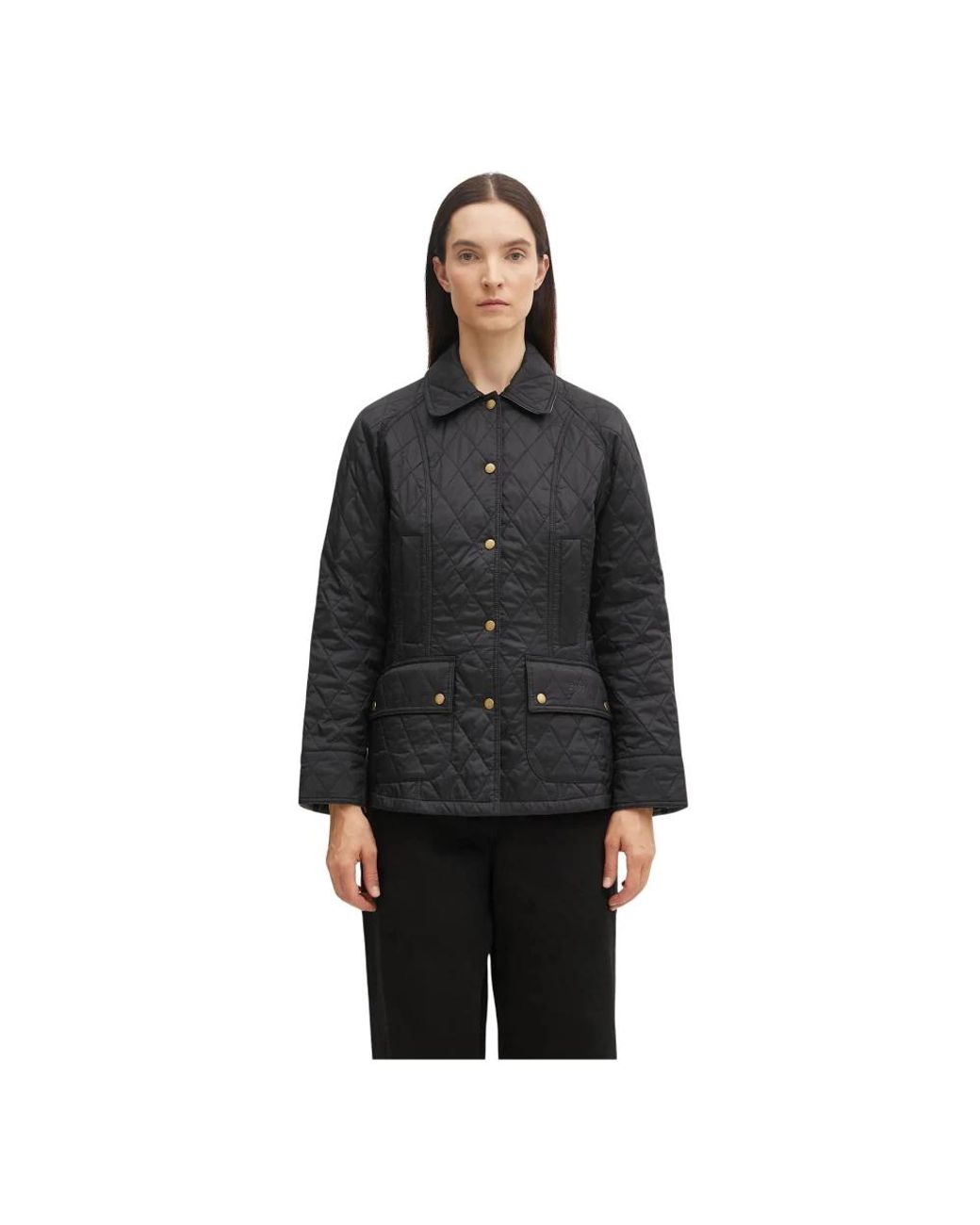 Barbour Summer Beadnell Quilted Jacket in het Black