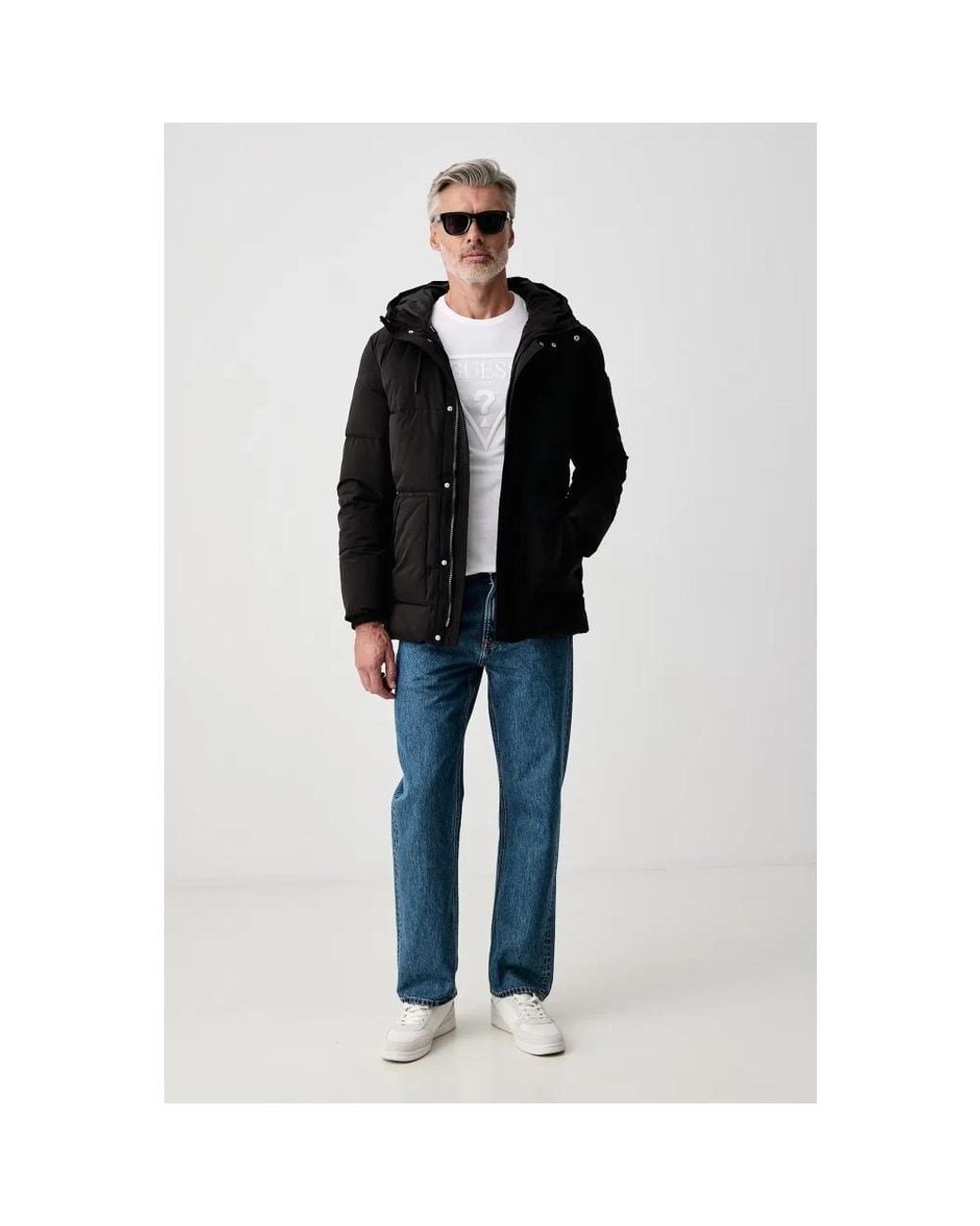 Winter Jackets di Guess in Black da Uomo