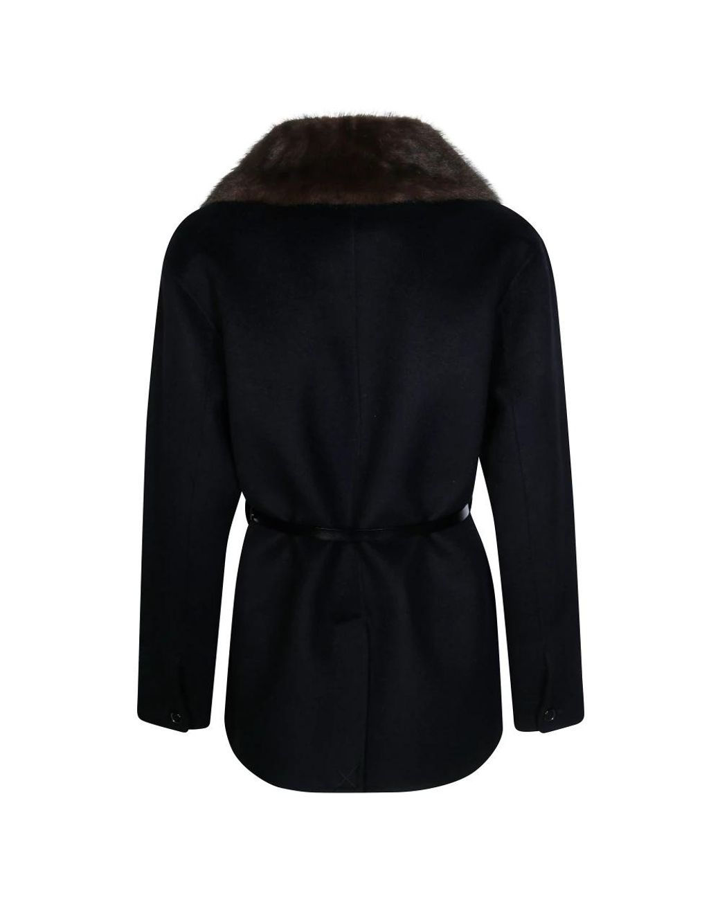 P.A.R.O.S.H. Black Faux Fur & Shearling Jackets