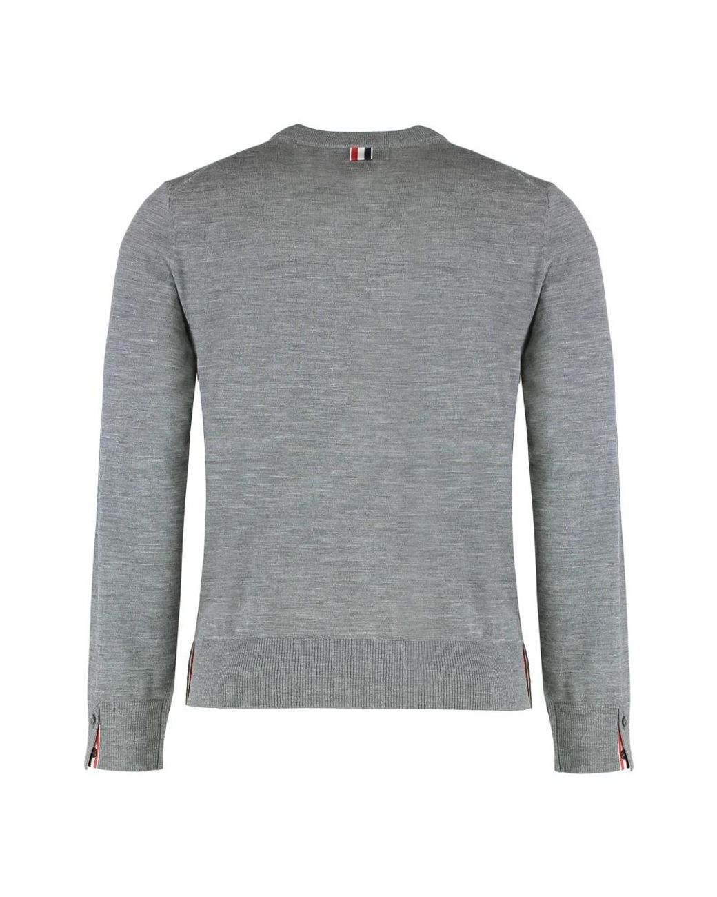 Thom Browne Gray Round-Neck Knitwear for men