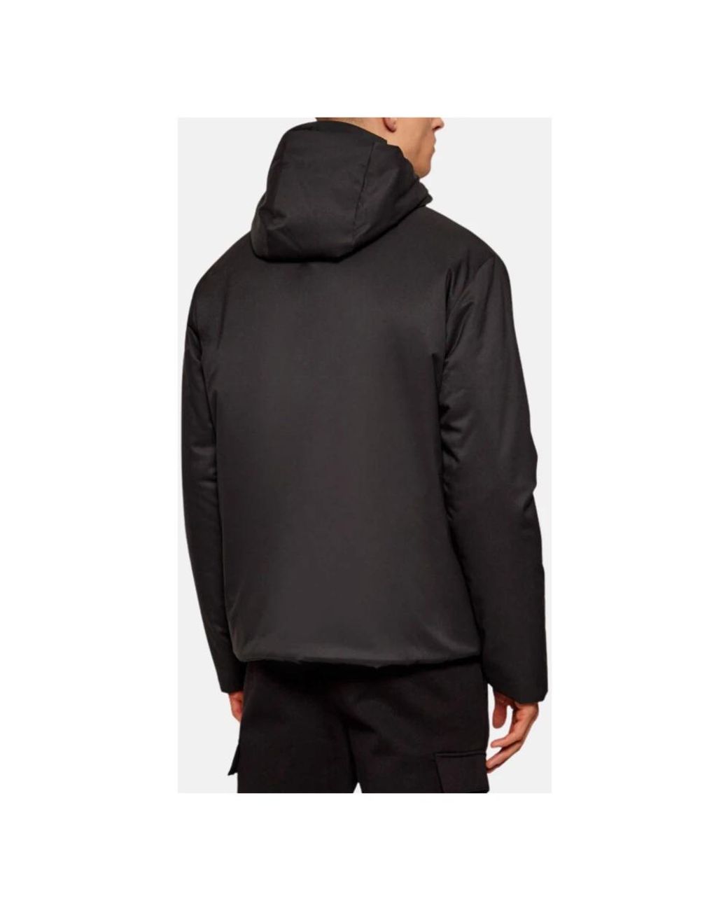 EA7 Black Winter Jackets for men