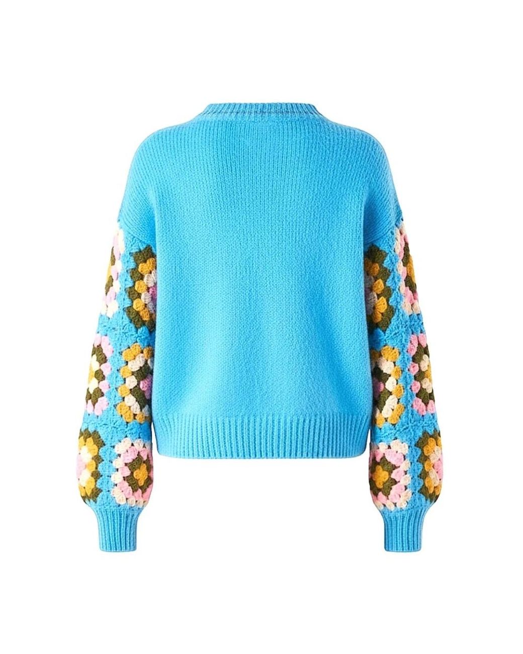 Mc2 Saint Barth Blue Round-Neck Knitwear