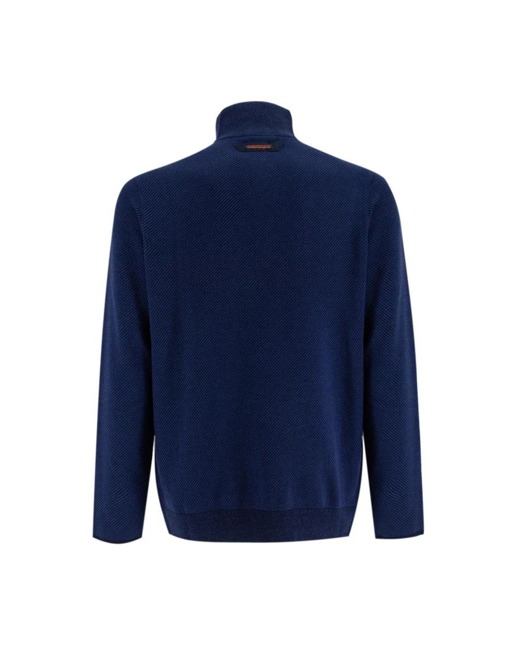Sease Blue Round-Neck Knitwear for men