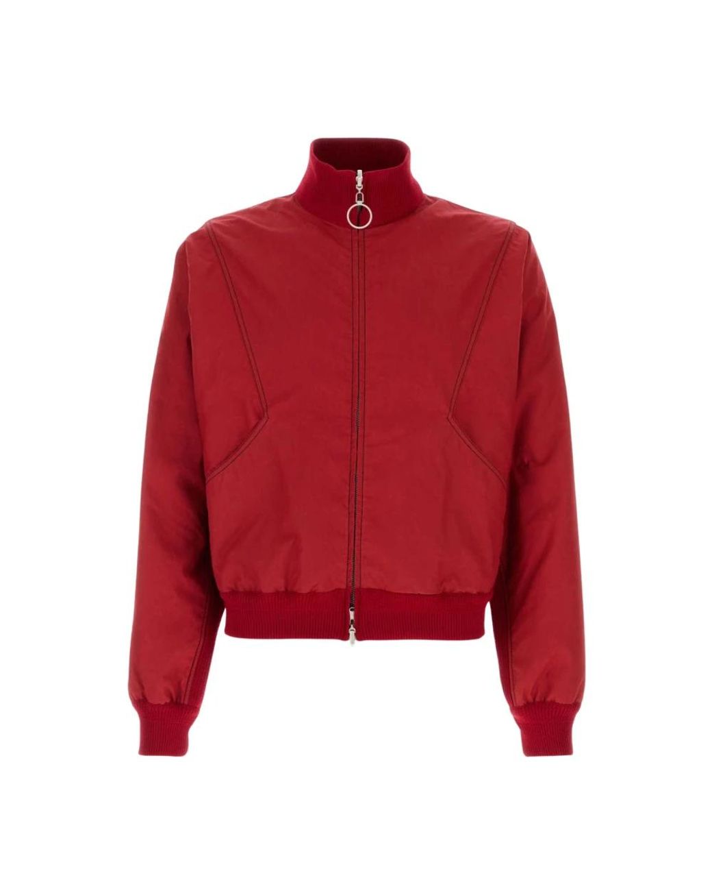 1989 STUDIO Red Bomber Jackets for men