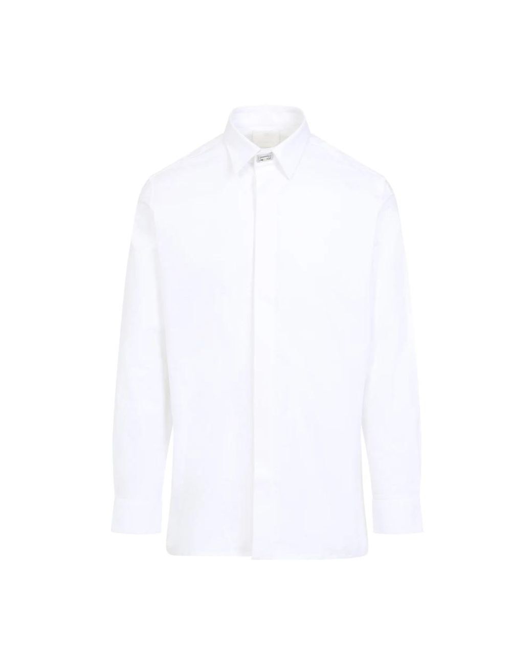 Givenchy Overhemden ,Wit ,Katoen Wit Overhemd Voor Een Stijlvolle Look in het White voor heren