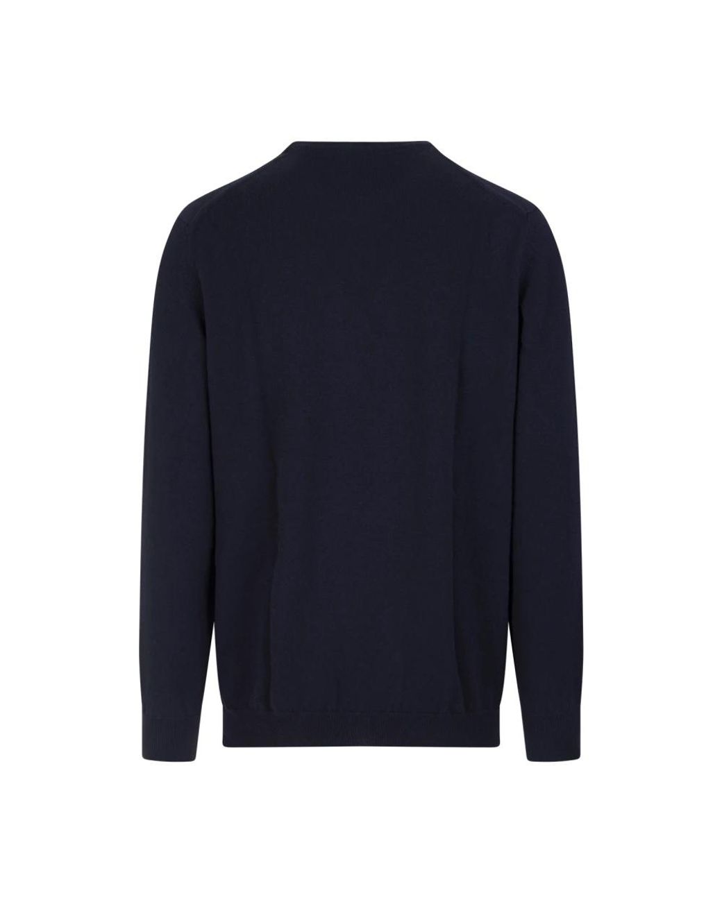 Fedeli Blue Round-Neck Knitwear for men