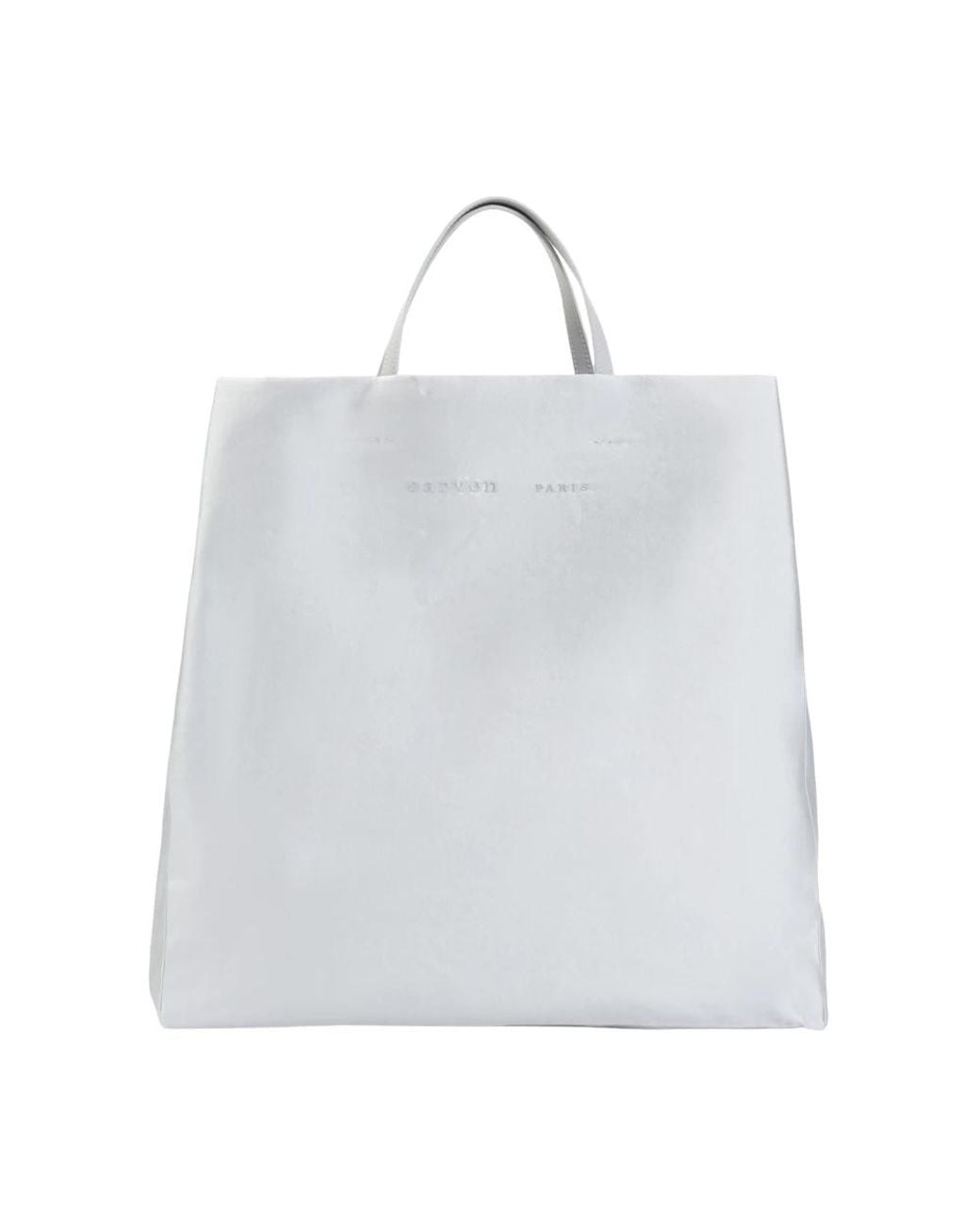 Carven White Shopping Bags