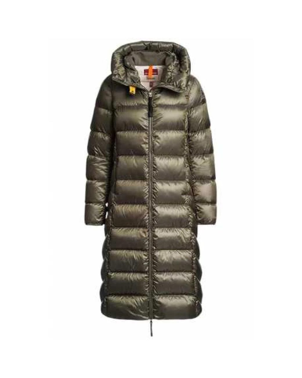 Parajumpers Green Hooded Longline Padded Coat