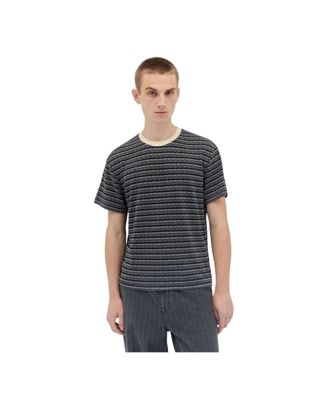 T-Shirts Brain Dead de hombre de color Gray