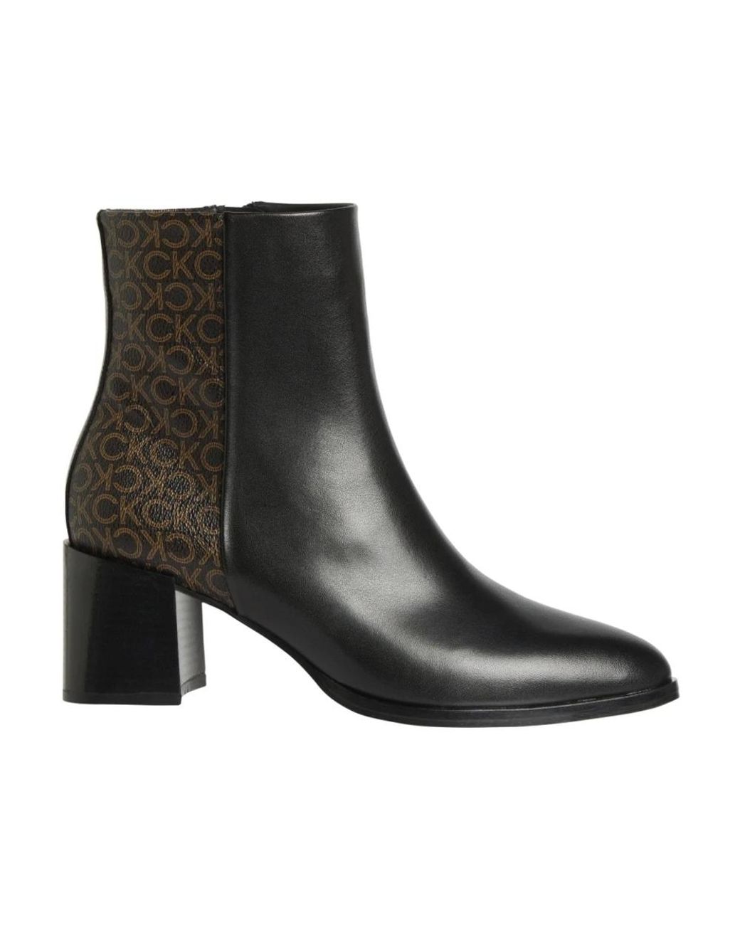 Calvin Klein Black Heeled Boots