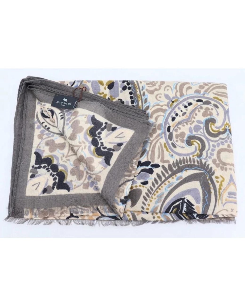 Etro Black Silk Scarves
