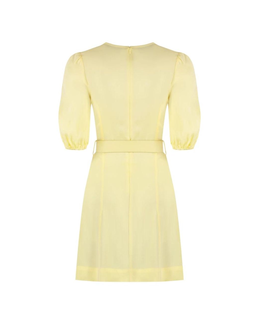 Yves Salomon Yellow Short Dresses