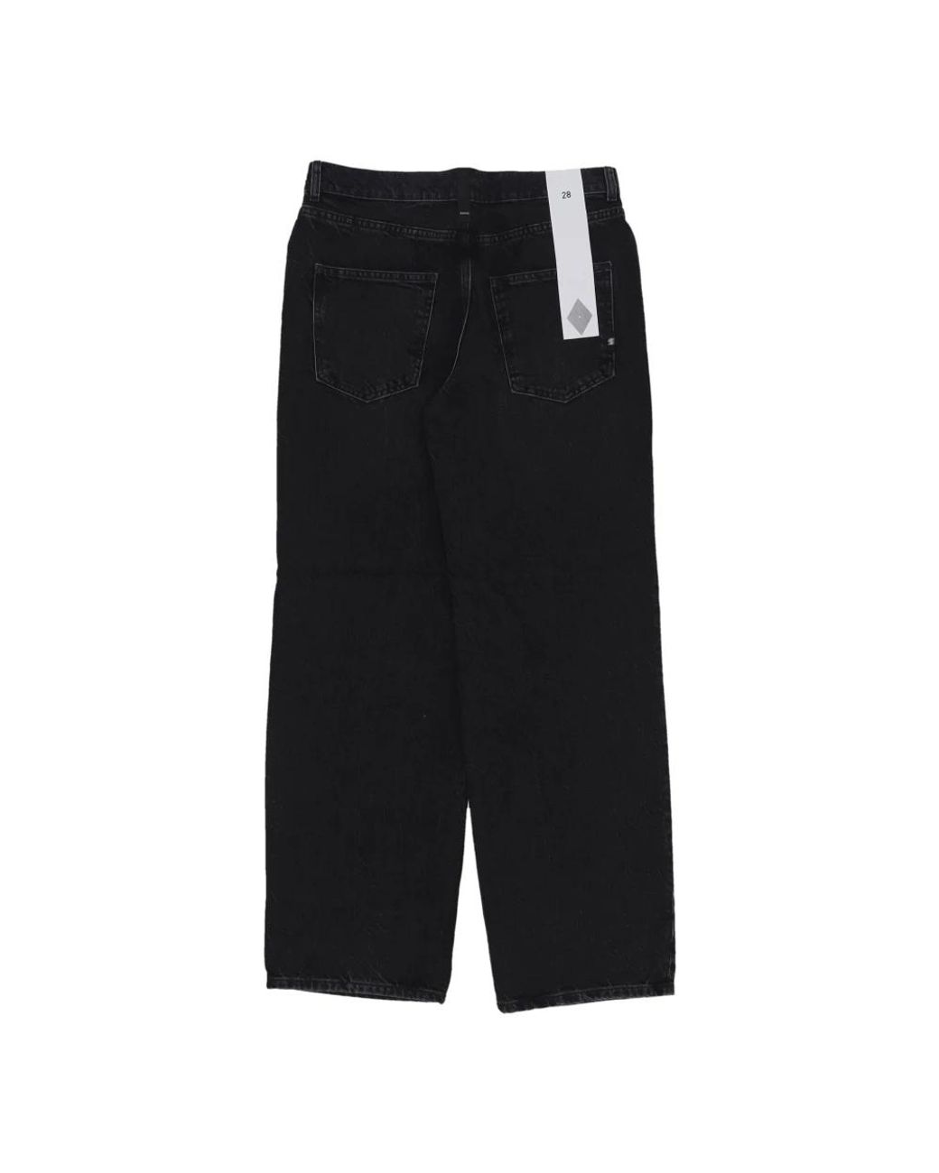 AMISH Black Loose Fit Jeans for men