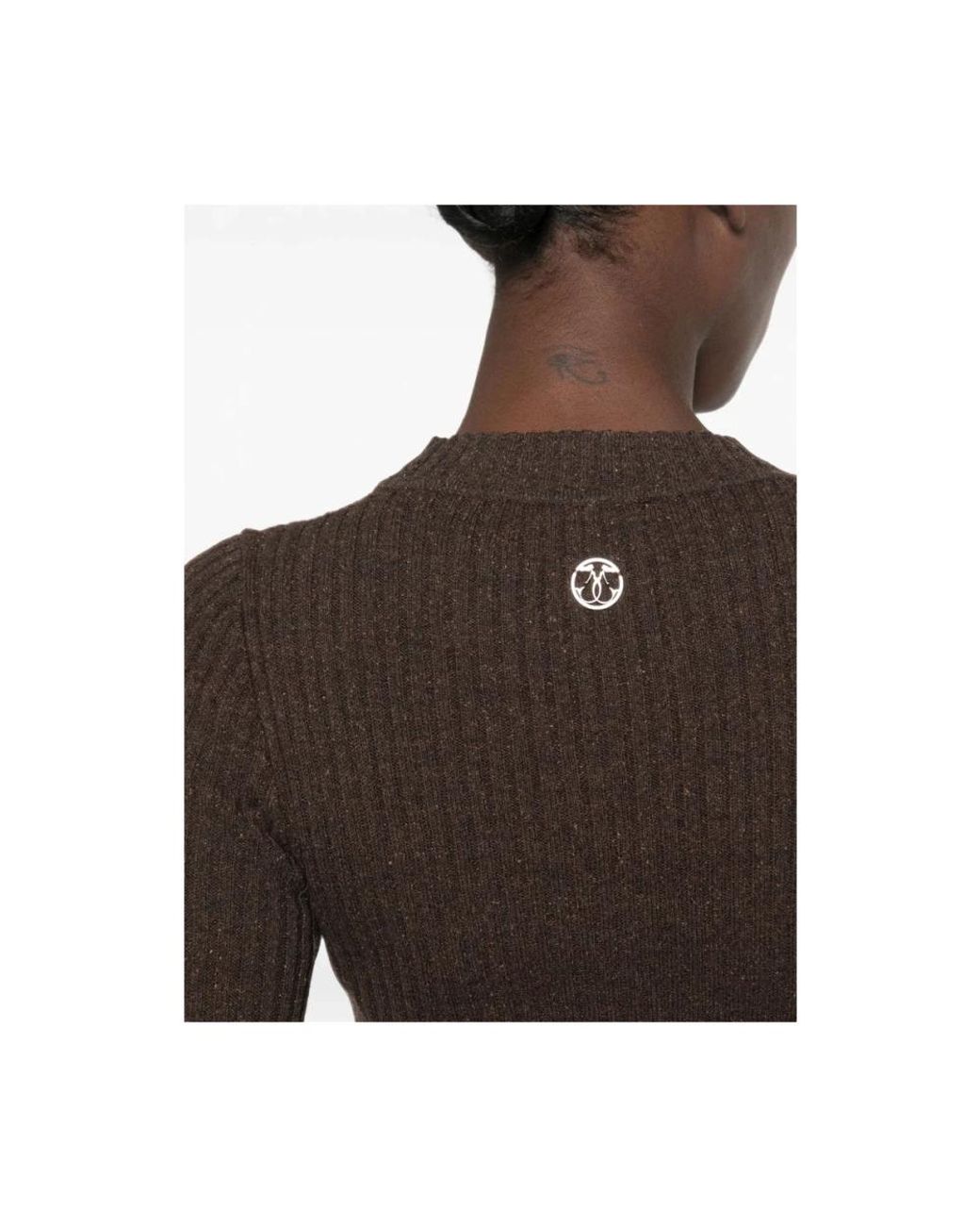 Seafarer Brown Round-Neck Knitwear