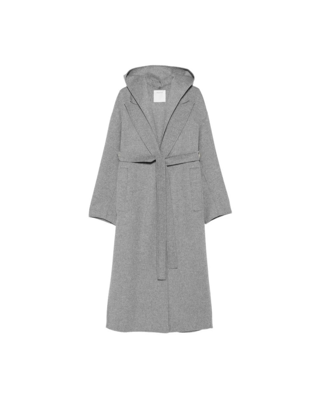 Sportmax Gray Belted Coats