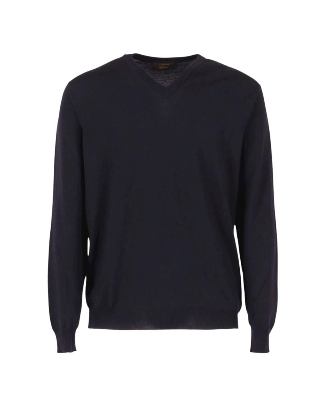 Zanone Blue V-Neck Knitwear for men