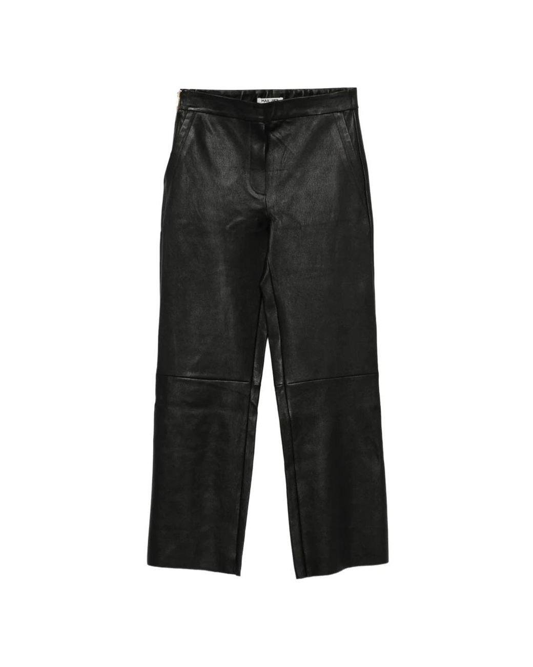 Max & Moi Black Leather Trousers