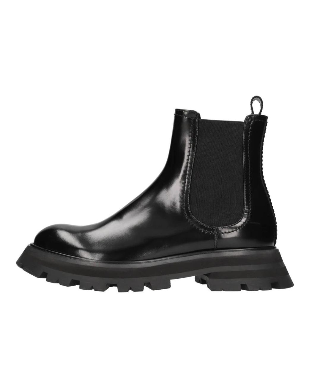 McQueen Black Chelsea Boots