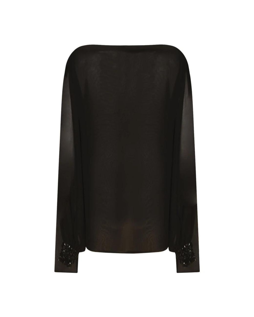 P.A.R.O.S.H. Black Long Sleeve Tops