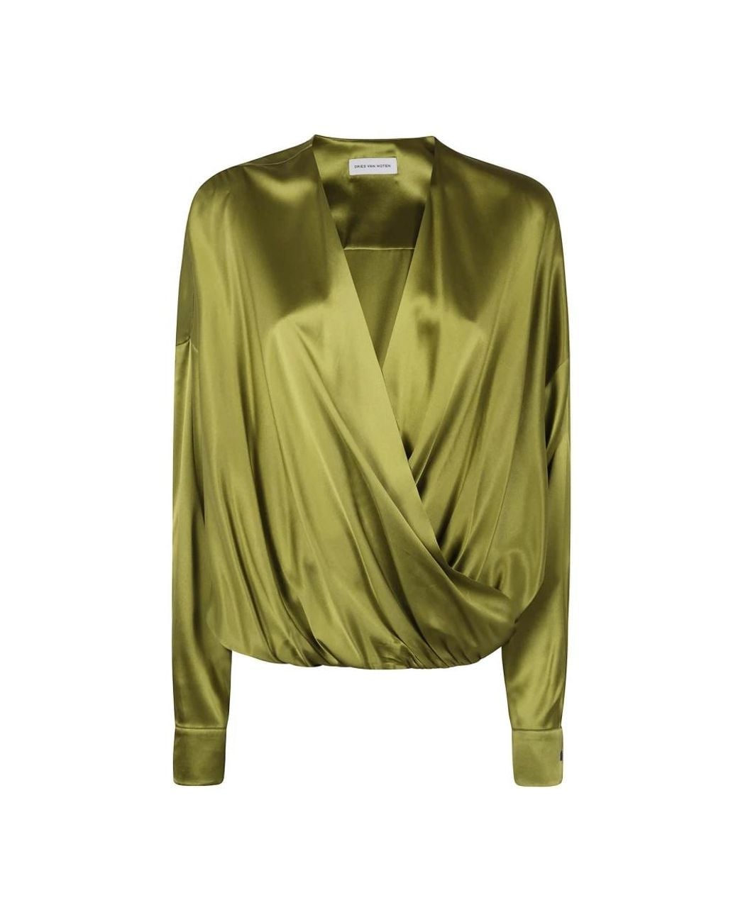 Dries Van Noten Green Blouses