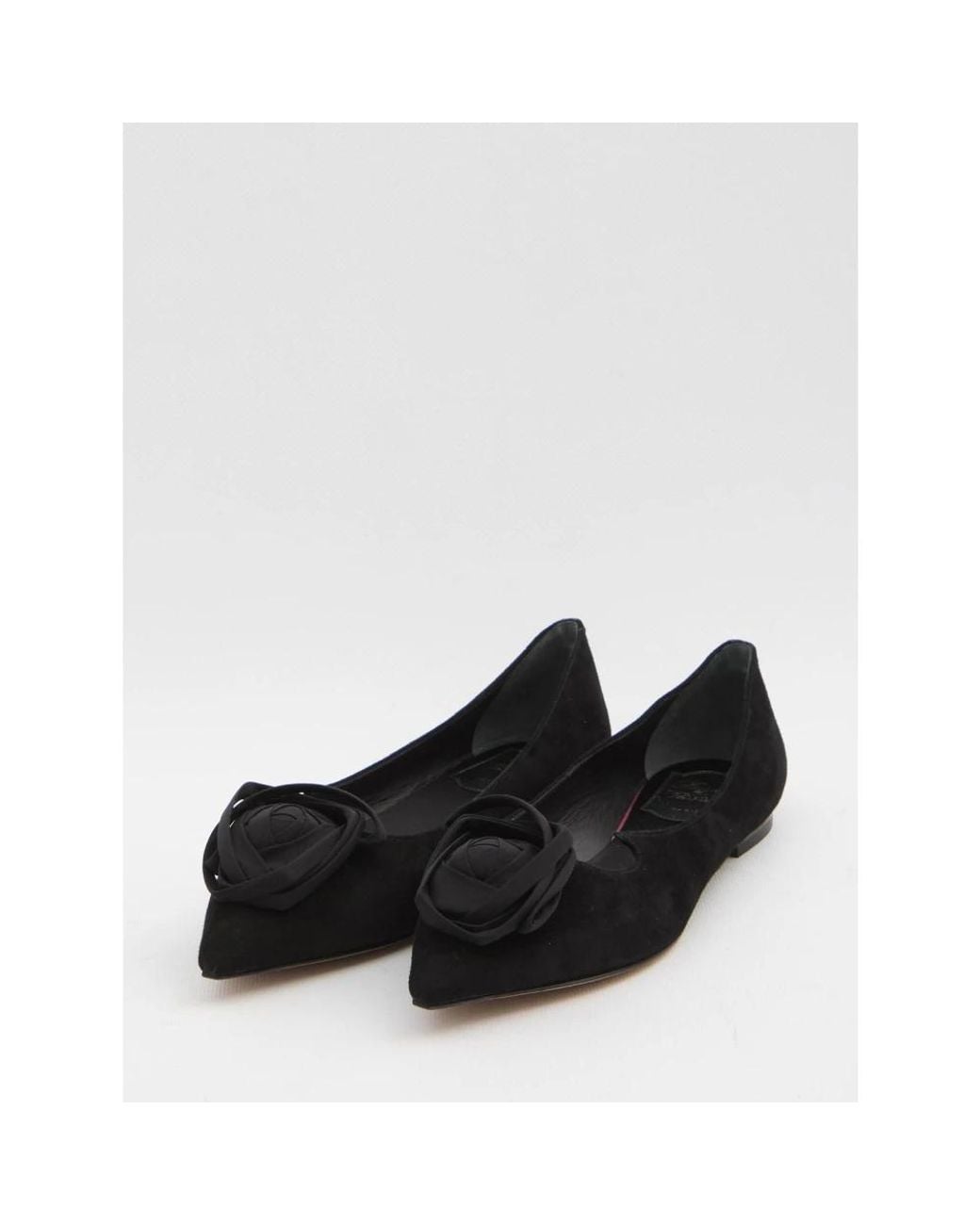 Roger Vivier Black Ballerina Shoes