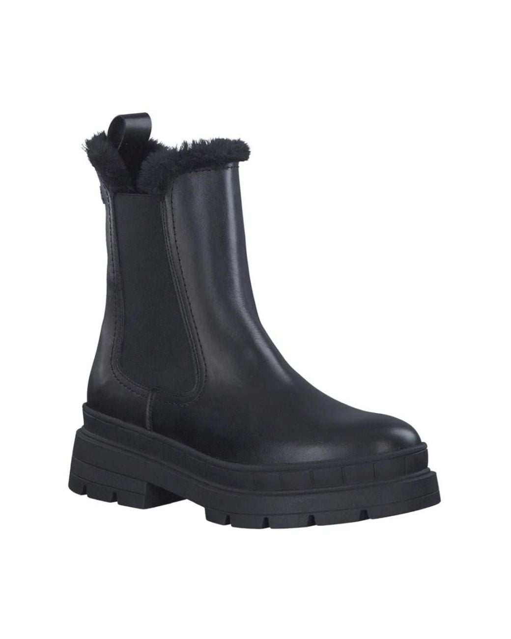 Tamaris Black Chelsea Boots