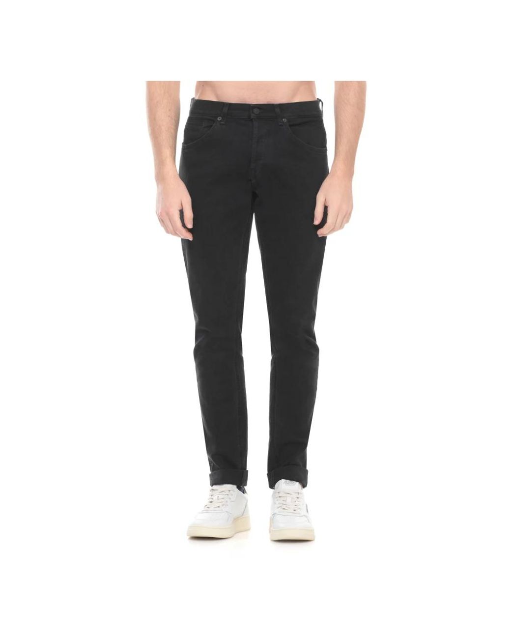 Dondup Black Slim Fit Jeans for men