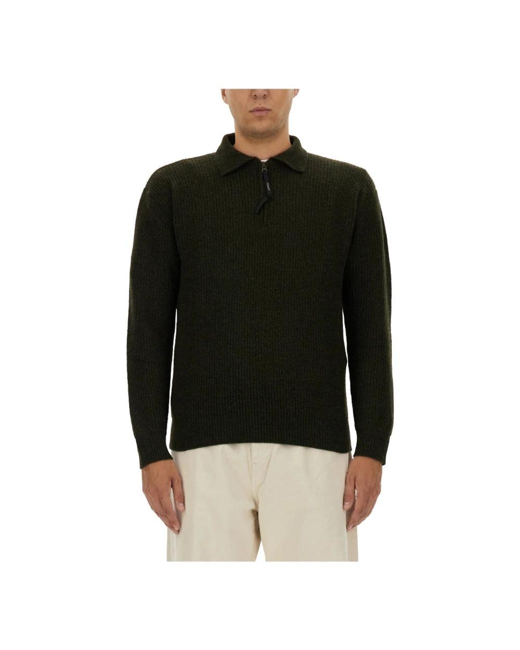 Aspesi Black Round-Neck Knitwear for men