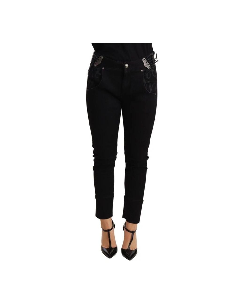 Ermanno Scervino Black Skinny Fit Jeans