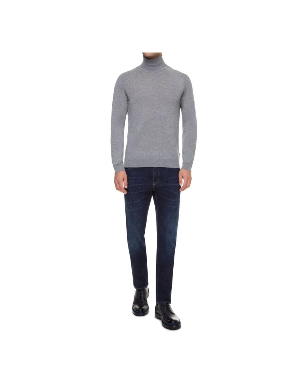 Boss Gray Turtlenecks for men