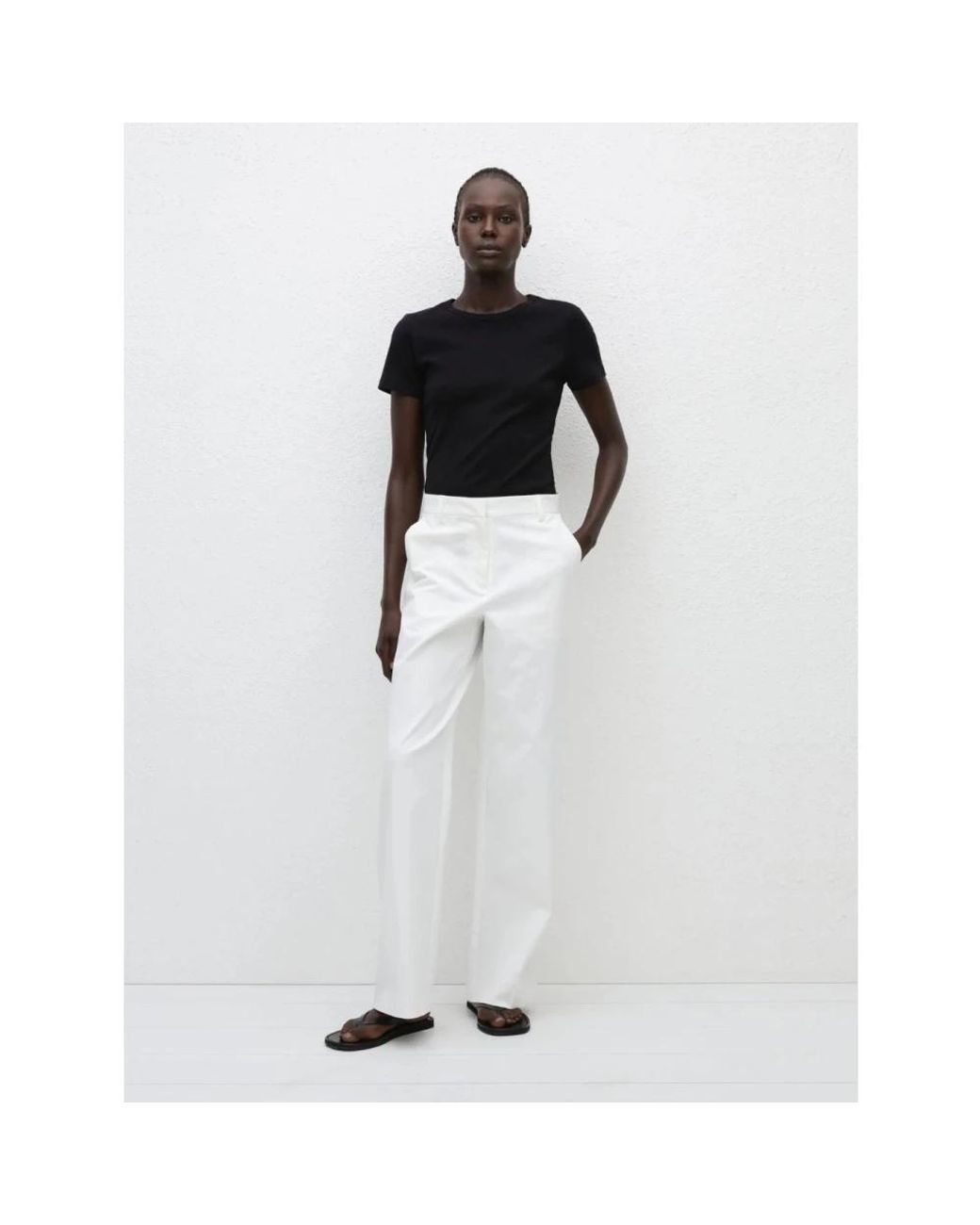 Matteau Broeken ,Wit ,Katoen Witte Twill Werkbroek in het White