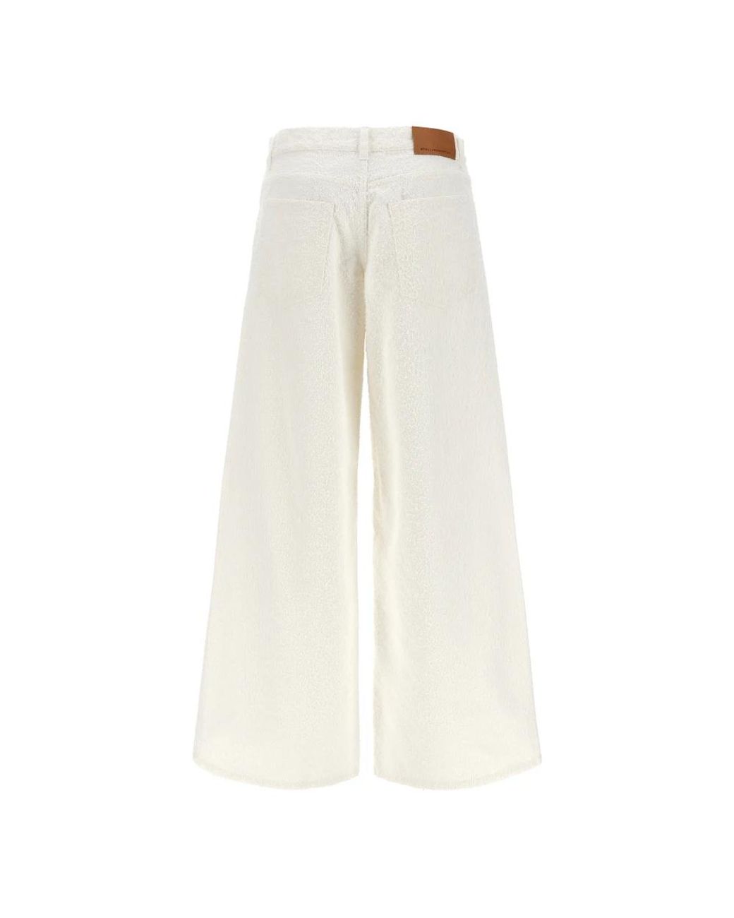 Stella McCartney White Wide Trousers