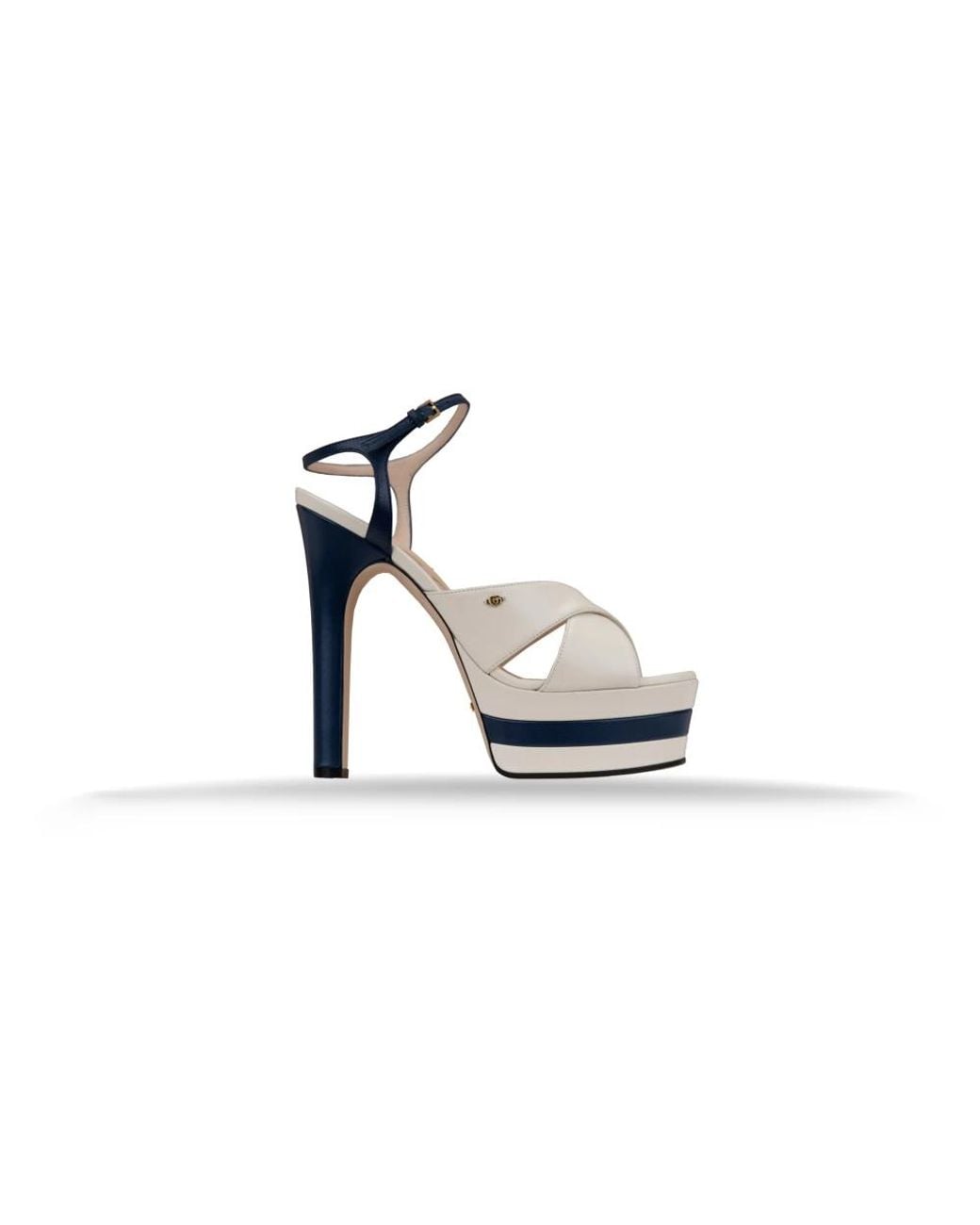 Gucci Gray High Heel Sandals