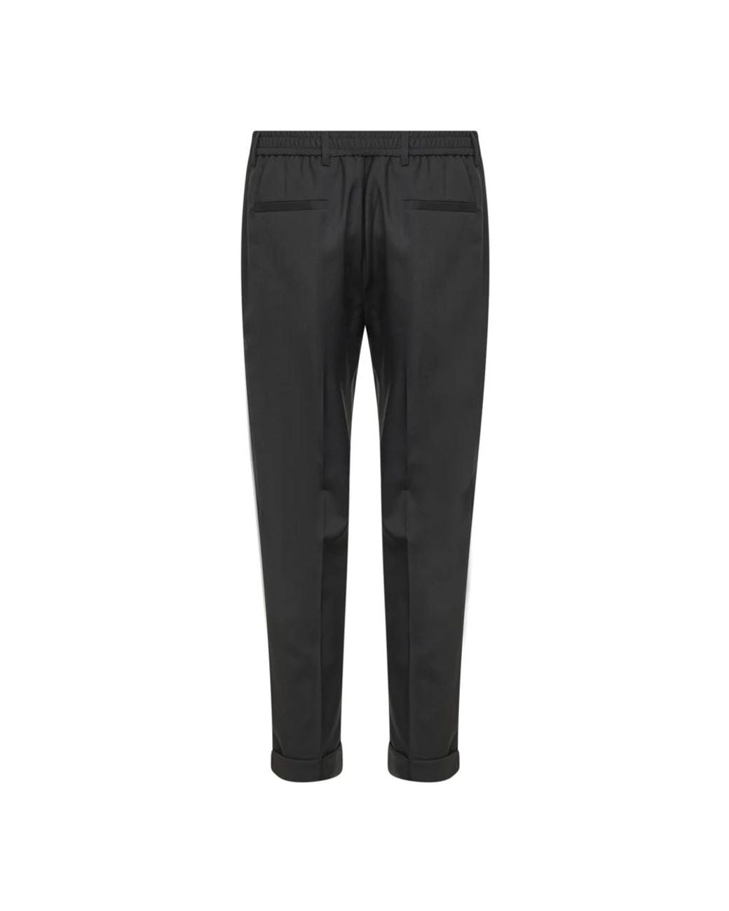 D4.0 Gray Slim-Fit Trousers for men