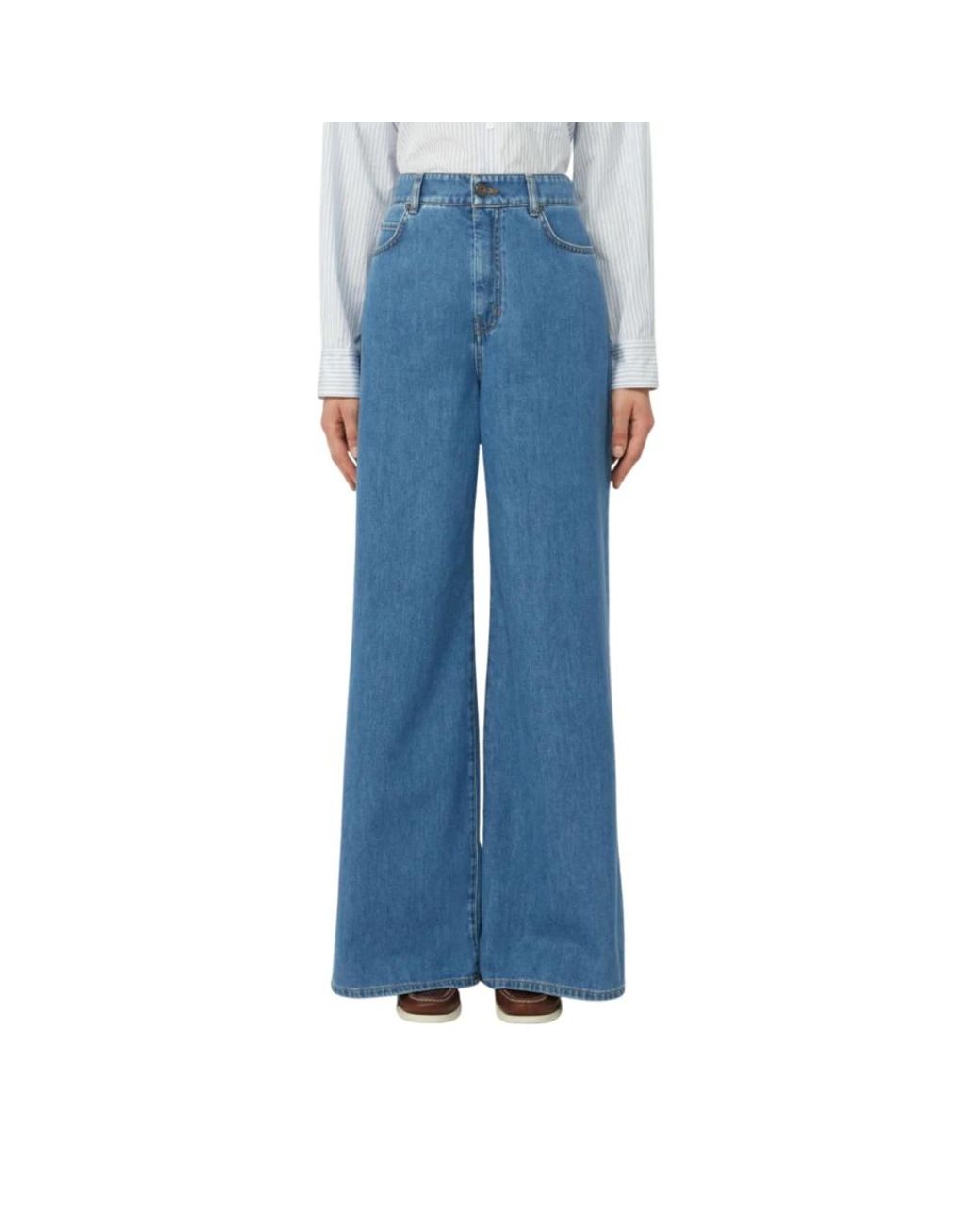 Weekend by Maxmara Blue Wide Jeans