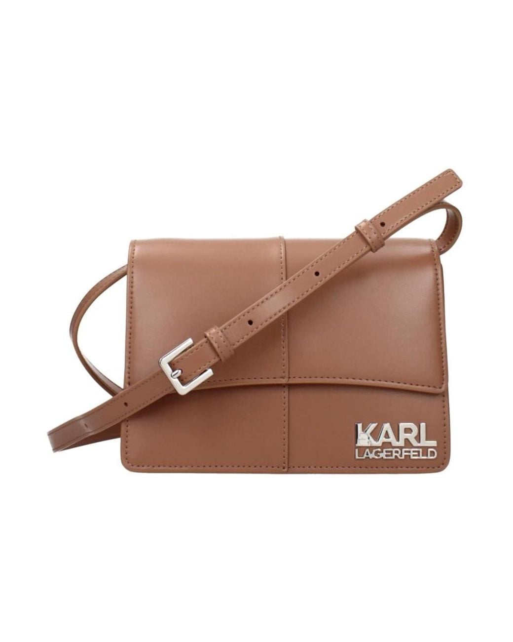 Karl Lagerfeld Brown Cross Body Bags