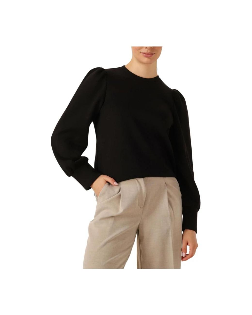 Object Objandrea Re/S O-Neck Top in het Black