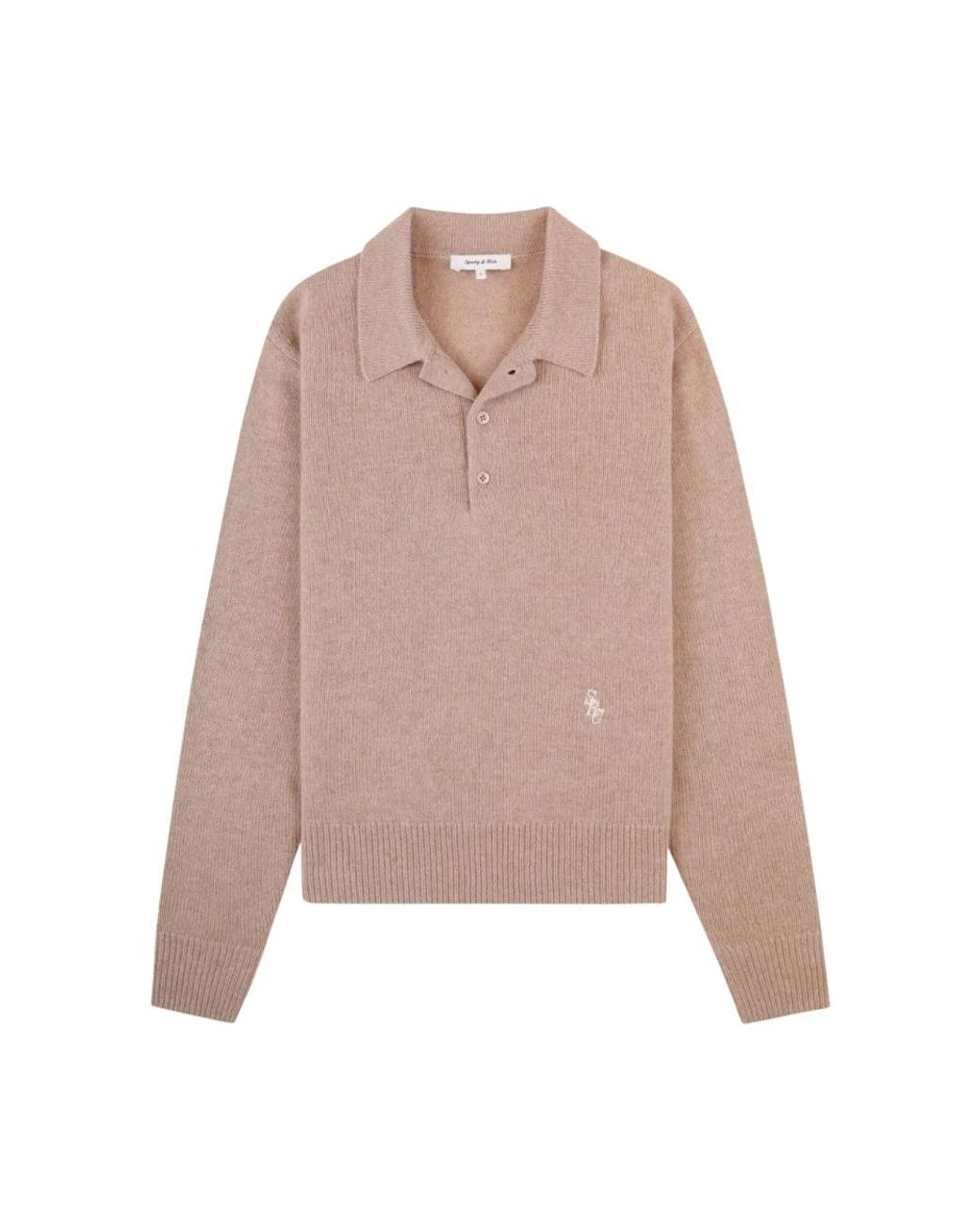 Sporty & Rich Natural Cashmere Knitwear