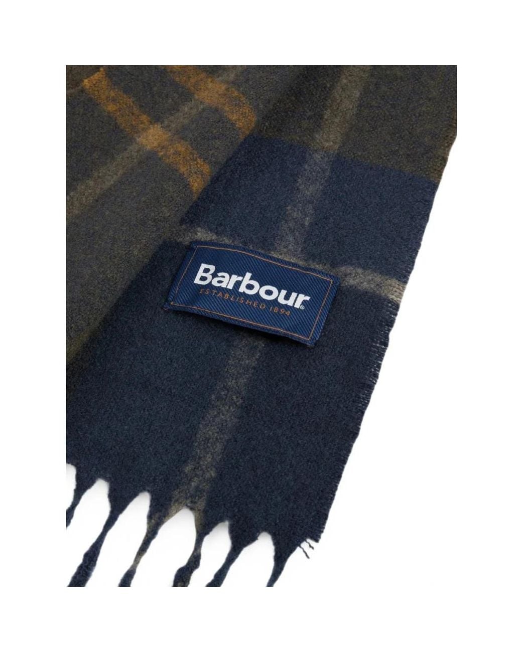 Barbour Black Winter Scarves for men