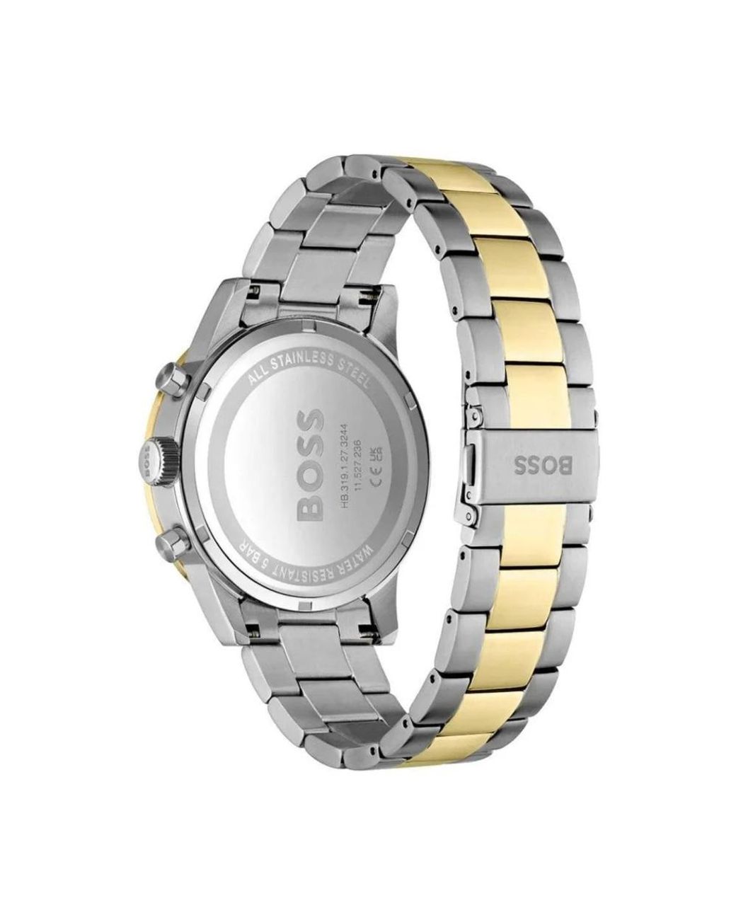 HUGO Accessoires ,Grijs ,Roestvrijstalen Dress Watch in het Metallic voor heren