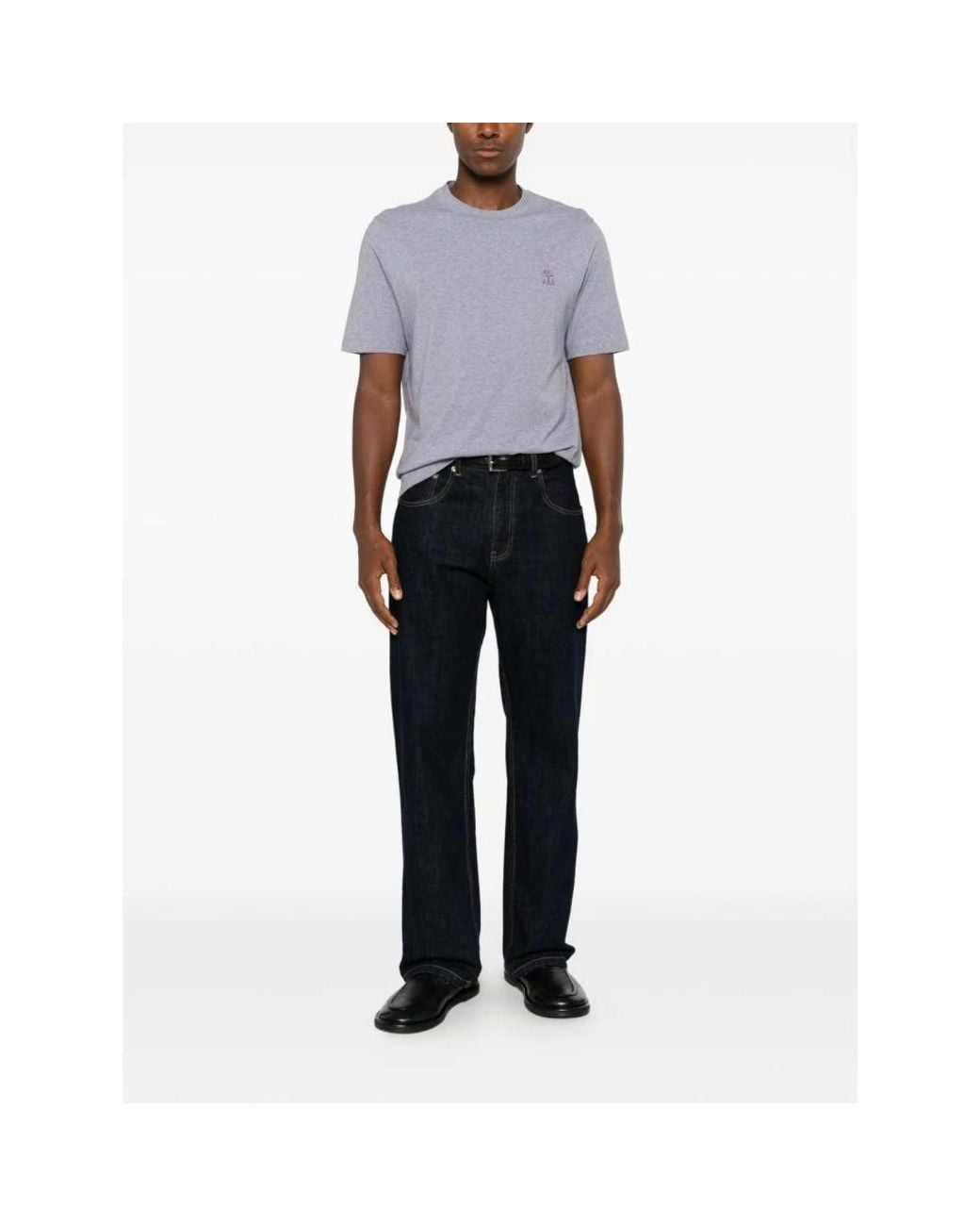 Brunello Cucinelli Gray T-Shirts for men