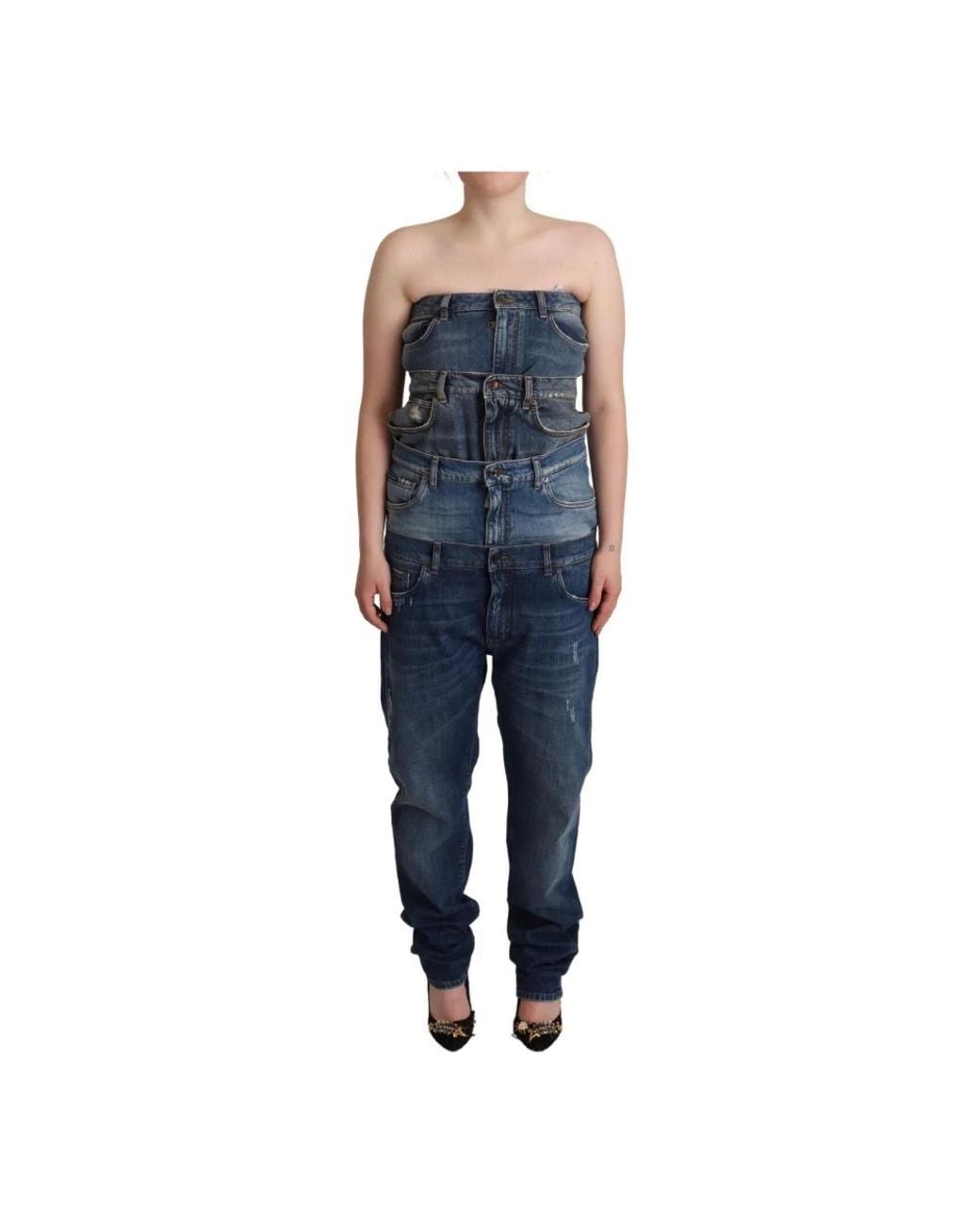 Dolce & Gabbana Blue Jumpsuits