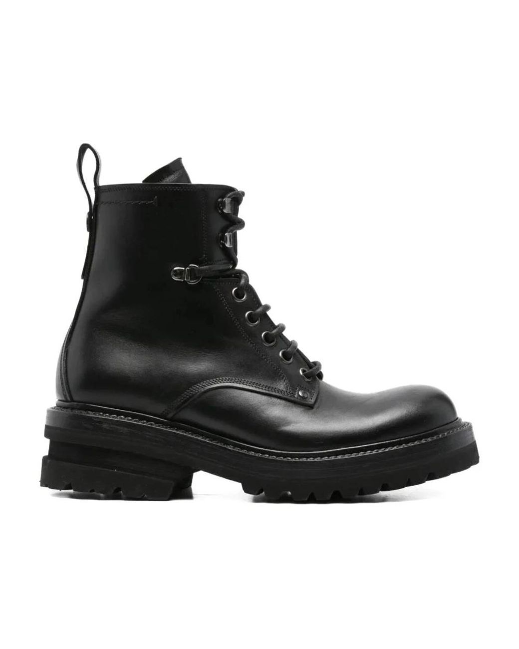 Premiata Black Lace-Up Boots for men