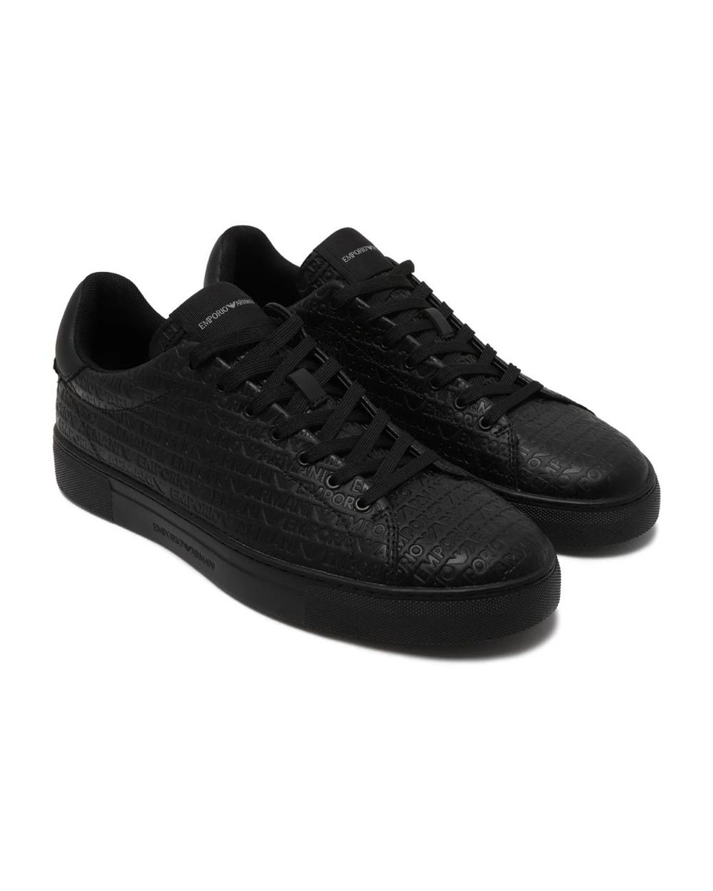 Emporio Armani Black Sneakers for men