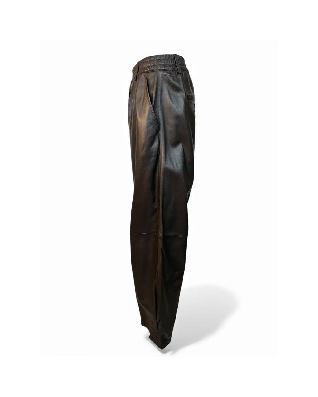 Oakwood Gray Leather Trousers