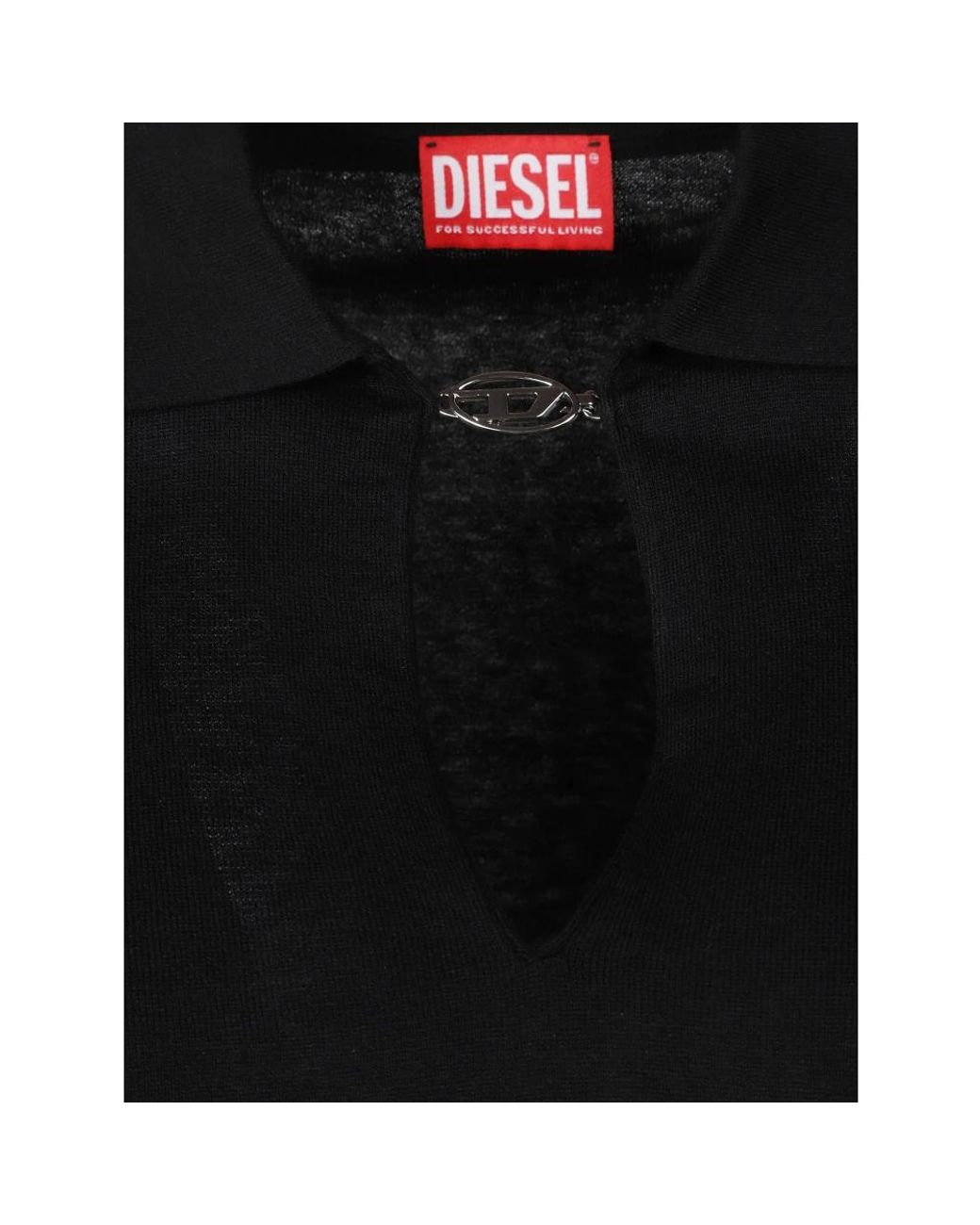 DIESEL Black Round-Neck Knitwear